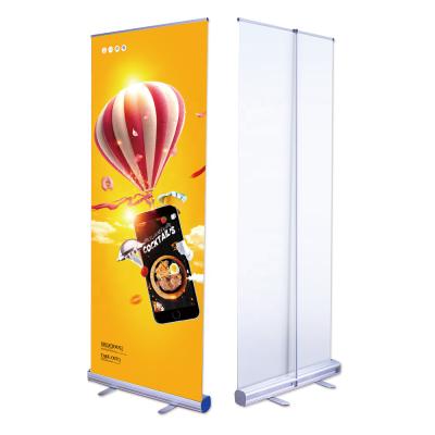 China Glattes Vinyl Roll Up Banner Standard 80 x 200cm Ziehen Sie auf Stand Banner Luxus Roll Up Banner zu verkaufen