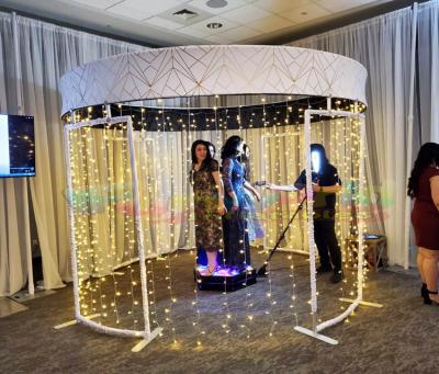 China Portable Adjustable Outdoor Luxury Carnival Party Package Ipad Wedding Camera 360 Rotation Photo Booth for sale