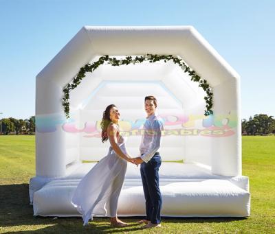 China Home The White Outdoor Inflatable Bouncy Castle Jumpers Party Entertainment Inflatable Wedding Bounce House for sale