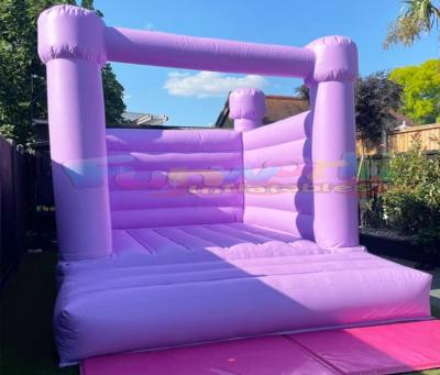 China Outdoor Purple White Inflatable Jumpers Castle Color Commercial Entertainment Bouncer Wedding Bounce House for sale