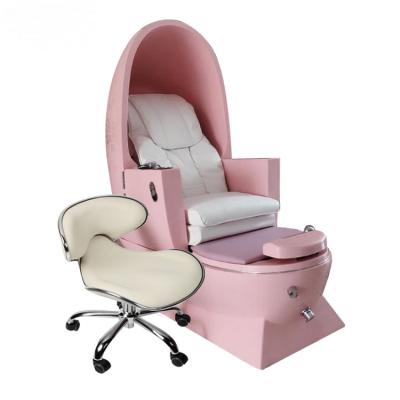 China Modern Luxury Electric Chair One Stop Pipeless Swirl Diant Beauty Nail Salon Furniture Foot Massage Spa Manicure Pedicure for sale