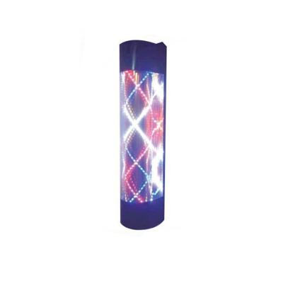 China Diant Modern Traditional Outdoor Light Red White Blue Spinning Stripes Sign Barber Spinning Pole for sale