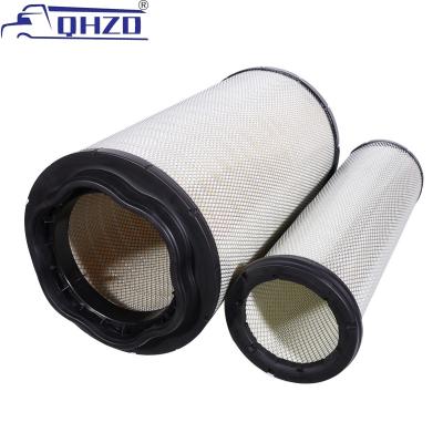 China Composite paper curing paper snowflake paper High Quality excavator Air Filter 17500263 17500260 For Volvo EC480 horsepower Lingong 400 for sale