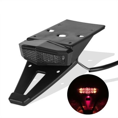 China Smoke LED Rear Shock Brake Tail Light Overflowing Turn Signals Indicator Dirt Bike M-25 for sale