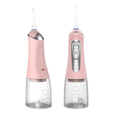 China Ultrasonic Water Dental Oral Hygiene Pink Family Household Irrigator Waterpik Flosser Electric Pulse Irrigator for sale