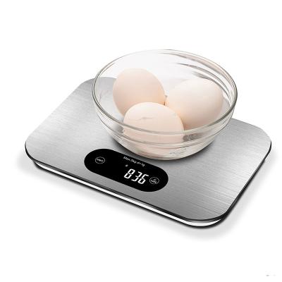 China Weight Measuring Zhongshan Scales Electronic Digital Weight Scale 5kg Stainless Steel Cooking Weighing Balance For Kitchen for sale