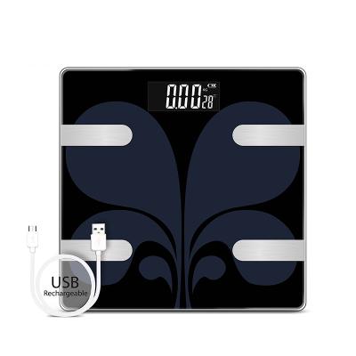 China ODM Cooperation Smart Scale Rechargeable BT Butterfly Body Fat Healthy Weight Scale 180kg for sale