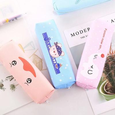 China Schools & Hot Selling Classic Offices Amazon Pocket Cartoon Pen Pencil Case Stationery Storage Bag Organizer For Travel Cosmetic Student for sale