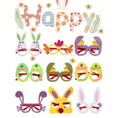 China Easter Decoration Bunny Glasses Easter Decoration Funny Cute Easter 2022 Egg Glasses Sight Easter Party Favors Kids Gifts for sale