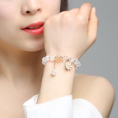 China Hot Selling Cute Amazon Popcorn Beads Bracelet Friendship Glass Bracelets For Girls Star Moon Cloud Flower for sale