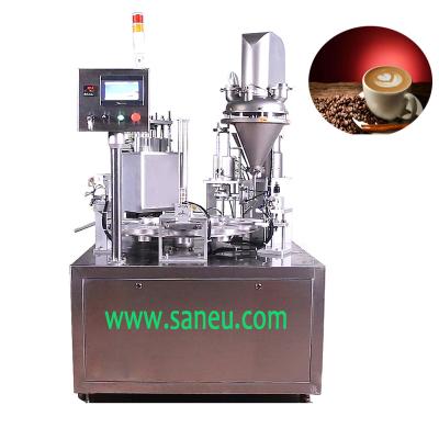 China Multifunctional Nitrogen Automatic Flexible Nespresso K Cup Packaging Fully Automatic Filling Sealing Machine For Coffee Powder Packing for sale