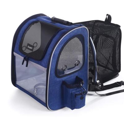 China Breathable and Foldable Expandable Bag Pet Stored Bag Cat Backpack Carrier Portable Pet Bag for sale