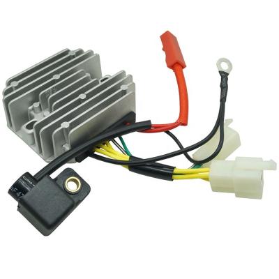 China Plastic+electronic Components 7 Wire CNG 3 Wheeler MOTOCARRO RE205D RE4S 225cc CNG RE 225 RE225 Motorcycle Regulator Stator for sale