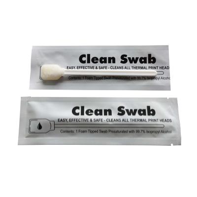 China 99.9% Ipa Presaturated Single Pack Printer Printhead Sponge Foam 99.9% IPA Presaturated Solvent Size Cleaning Swabs for sale