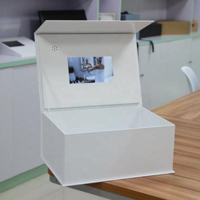 China China Wholesale Custom Printed 7 Inch LCD Screen Unique Magnetic Video Box Gift Box for sale