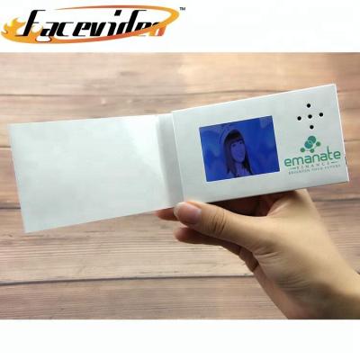 China 2.4 Inch White Custom Screen LCD Paper Factory Business Card Video Video Business Card For Company Promotion for sale