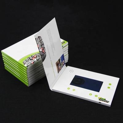 China Europe Custom TFT 5 Inch Screen LCD Video Greeting Business Card Video Ad for sale