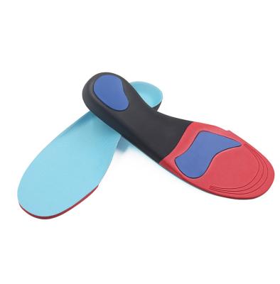 China Poron Hand-feeling Orthotic Insoles Foot Protector EVA Fasciitis Arch Support Feet Bow Legs Soft Hard Material Arch Corrector Flat Foot Insoles for sale