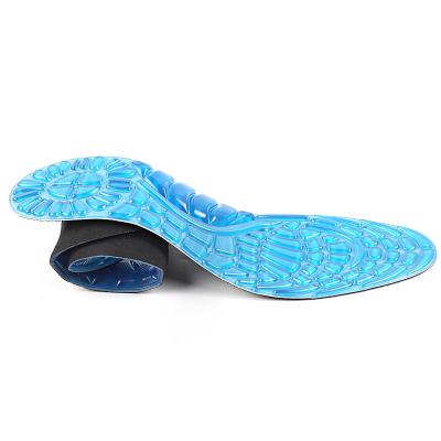 China Washable Soft Insole Striping Men Stylish Woman Medical Gel Silicone Shock Absorption Massage Insoles Medical Transparent Insoles for sale