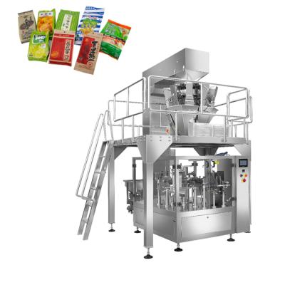 China Rotary Automatic Food Zipper Bag Fill Seal Gasket Machine For Seeds Nuts for sale