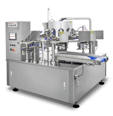 China Automatic Food Gusset Bag Filling Sealing Packaging Machine For Pellets for sale