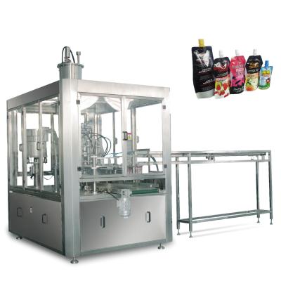 China Beverage spout bag filling and capping machine for tonic water for sale