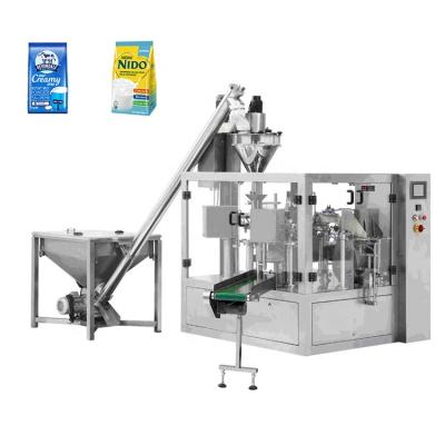 China Automatic Rotary Food Doypack Pouch Milk Powder Packaging Machine for sale