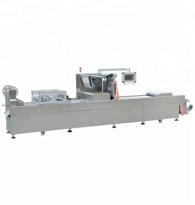 China vacuum & Flush Fully Automatic Gas Food Meat Thermoforming Vacuum Skin Packaging Machine for sale