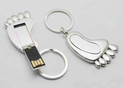 China USB 2.0 8GB USB Flash Disk Promotional Gift Cute Foot Style With Big Key Ring for sale