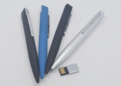 China Blue / Black / Silver 8gb Pen With Usb Flash Drive For School Office for sale