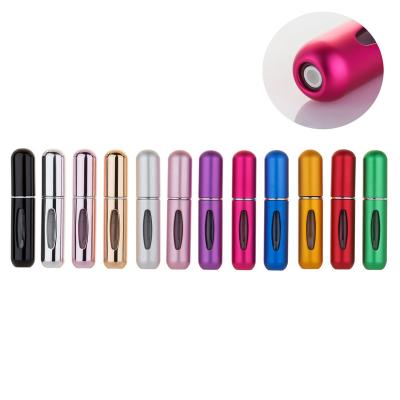 China Mini Cute Refillable Travel Aluminum 5ml Cosmetic Bottle Factory Hot Sale Atomizer Spray Perfume Direct Wholesale for sale