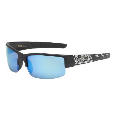 China Cool Comfort Skull Printing Half Frame Male Sport Sunglasses for sale