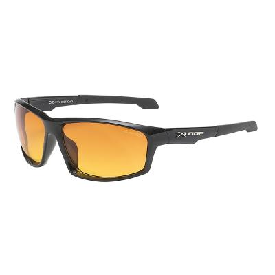 China Ease Custom High Quality Plastic Orange Lens Women Men Sports Sunglasses for sale