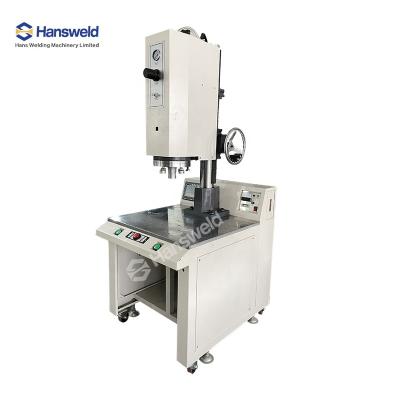 China Hotels Hansweld Automatic Rotary Table PVC Ultrasonic Pet Blister Blocks Sealing Machine With Manipulator for sale