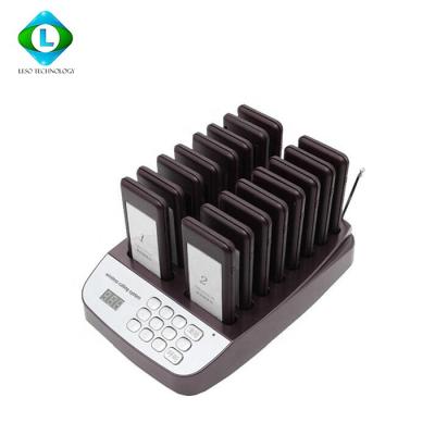 China 433.92mhz Restaurant Paging Ringer Wireless Call Coaster Pager System SU68G-16 for sale