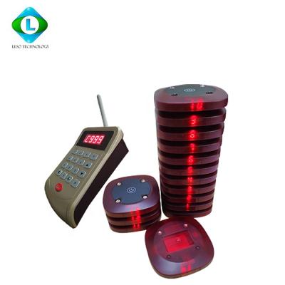 China Waterproof Wireless Slim Pager Restaurant Paging System Queue Call System LE-QC-02 for sale