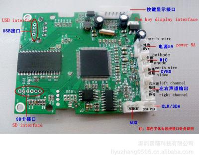 China VCR panel MP5 player board full-format 720P HD MP5 display decoder board 868 for sale