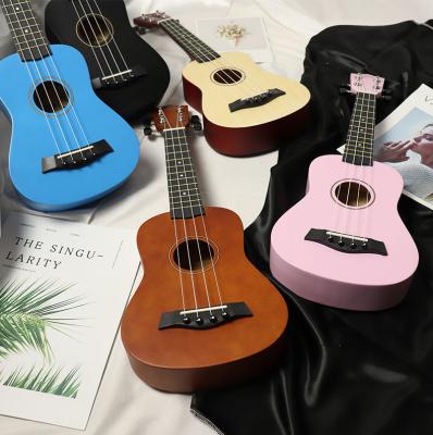 China Wholesale Kids Colorful Musical Basswood Ukulele 21 Inch Bass Instruments Educational Toys For Kids/Beginners for sale