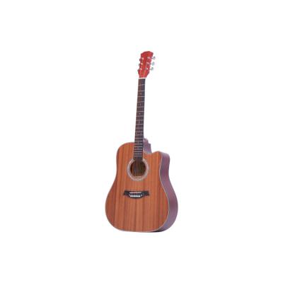 China Handmade Musical Instruments 41Inch Mahogany Acoustic Guitar With Full Sapele Body for sale