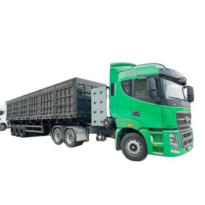 China Other Trailers 3 Axle Tri Axle 4 Axle Flatbed Cargo Tank Methanol Sideboard Barrier Extended Semi Trailer for sale