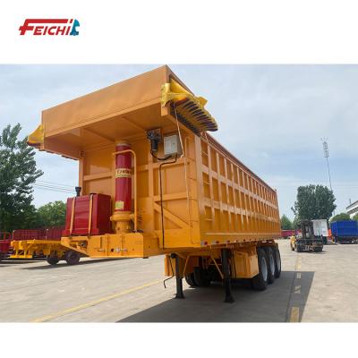 China Other Trailers China Manufacturer Rear Unloading 3 Axles Semi Tipper Trailer Dump Semi Trailer Truck For Cargo Transportation for sale