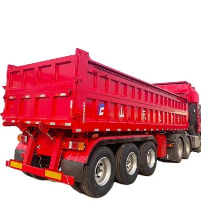 China Other Trailers High Quality Tri Axles Rear Dump Tipping Semi Truck Trailer For Transport Building Material For Sale for sale