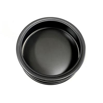 China 7 Inch Round Disposable Mold Tray Microwave Roasting Tray Removable Baking Pan With Hard Anodizing for sale