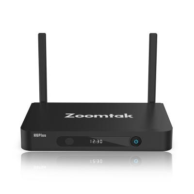 China Private Model Zoomtak H6 Plus Allwinner H6 Set Top Box Dual Antenna Android 9.0 Smart TV Box for sale