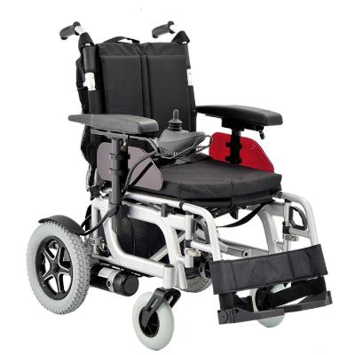 China Large Wheel Lightweight Luxury Foldable Commode Hospital Narrow Mobility Electric Motorized Aluminum Wheelchair Scooter For Disabled DP601 for sale