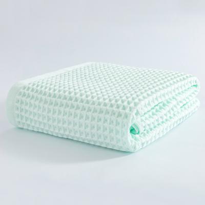 China PORTABLE Super Soft Waffle Blanket Breathable Baby Waffle Blankets 100% Waffle Wave Blanket for sale