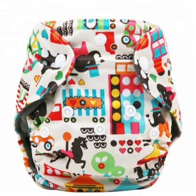 China Miracle Printed Baby Printed Baby Cloth Diaper Adjustable Reusable Cloth Diaper Pants Baby Diaper Pants for sale