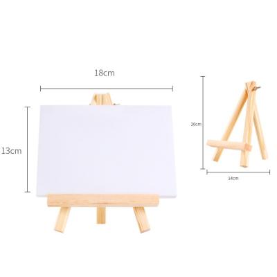 China Common Easel Table Canvas Stand Easel Storage Painting Private Label Supported Mini Canvas And Easel for sale