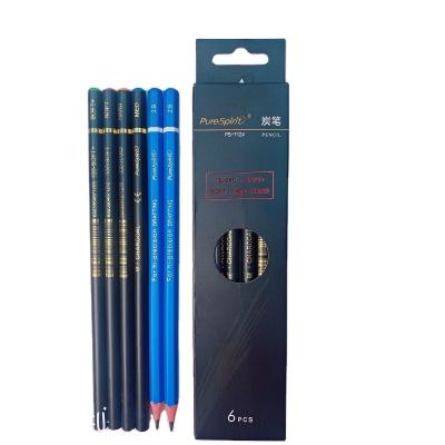 China High Precision Pre-sharpened Draft Drawing Charcoal Pencil Set Sketch for sale