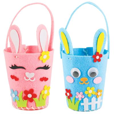 China Easter Rabbit Felt Easter Tutu Bunny Baskets Home Decoration Packaging Diy Sublimation Basket Bucket Fabric for sale